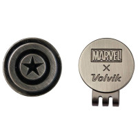 Мячи для гольфа Volvik Marvel Capitan America 4 шт, голубовато-серые