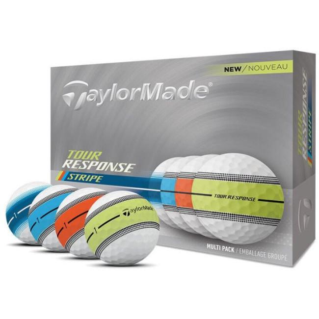 М'ячі для гольфу Taylor Made Tour Response Stripe Multi 2025 12 шт, різнокольорові