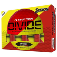 Мячи для гольфа Srixon Q-Star Tour Divide2 12 шт, желто-красные