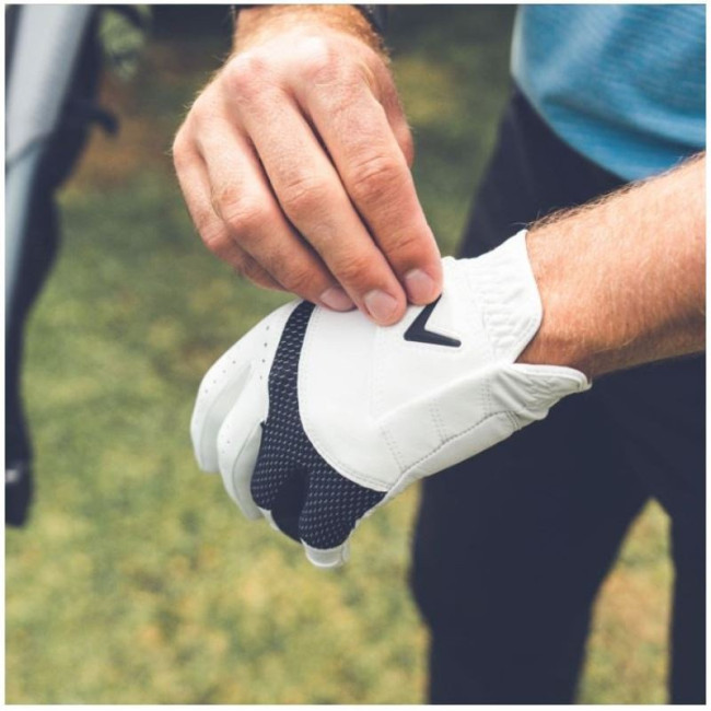 Рукавички для гольфу Callaway Weather Spann MLH р. S 2 шт, біло-чорні