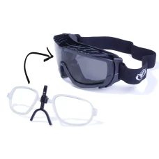 Очки защитные с уплотнителем Global Vision Ballistech-1+RX Anti-Fog, серые