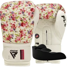 Рукавички боксерські з капою RDX FL-6 розмір 8 унцій, білі