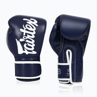 Рукавички боксерські з бинтами Fairtex BGV14 10 унцій, темно-сині
