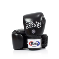 Рукавички боксерські шкіряні з бинтами Fairtex BGV1 12 унцій, чорні
