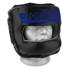 Шолом боксерський закритий PowerPlay 3067 Challanger розмір M, темно-синій