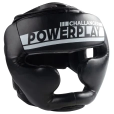 Шолом боксерський закритий PowerPlay 3048 розмір L, чорно-білий