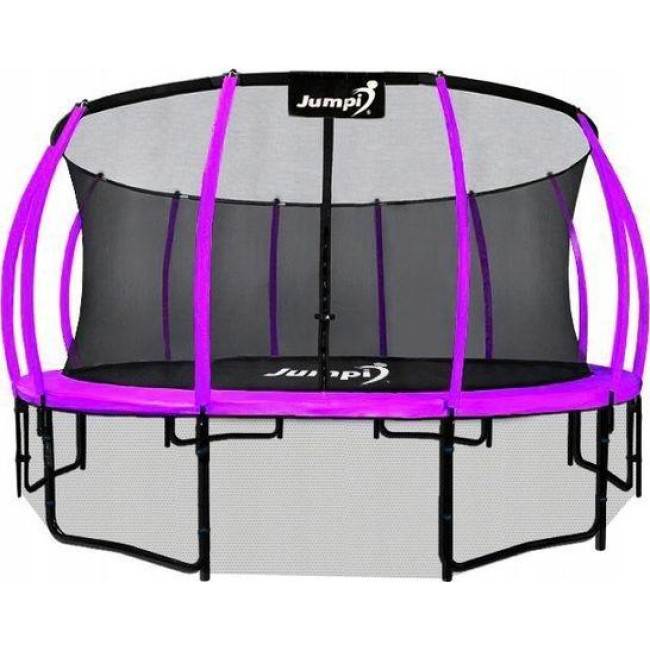 Батут Jumpi Maxy Comfort Plus с внутренней сеткой 14,5 футов 435 см фиолетовый