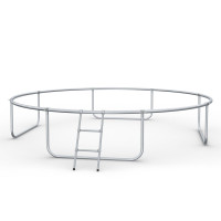 Батут Zipro Jump Pro с внутренней сеткой 12 футов 374 см черно-зеленый