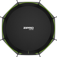 Батут Zipro Jump Pro с внутренней сеткой 12 футов 374 см черно-зеленый