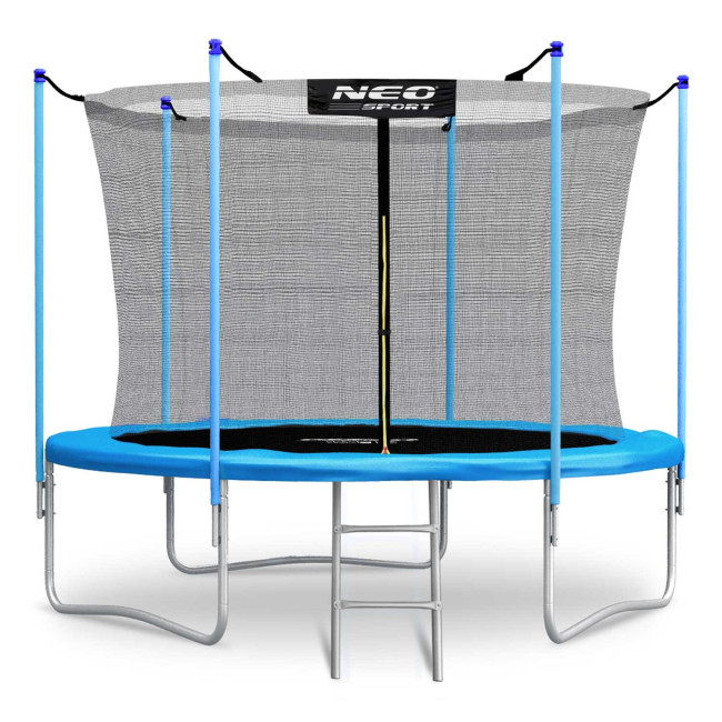 Батут Neo-Sport NS-08W181 с внутренней сеткой 8 футов 252 см голубой
