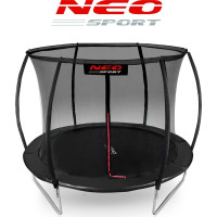 Батут Neo-Sport с внутренней сеткой 10 футов 312 см черный