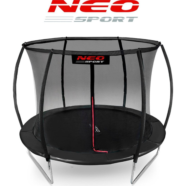 Батут Neo-Sport с внутренней сеткой 10 футов 312 см черный