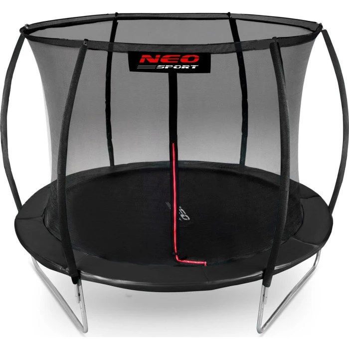 Батут Neo-Sport с внутренней сеткой 10 футов 312 см черный