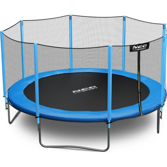Батут Neo-Sport с наружной сеткой 14,5 футов 435 см голубой