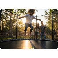 Батуты Neo-Sport с внутренней сеткой 6 футов 183 см черно-зеленый