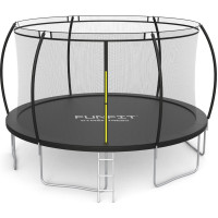 Батут Funfit 3124 с внутренней сеткой 15 футов 465 см черный