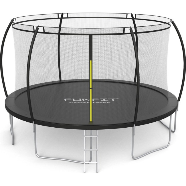 Батут Funfit 3124 с внутренней сеткой 15 футов 465 см черный