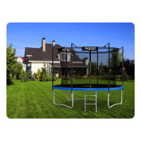 Батут Neo-Sport NS-06W241 с наружной сеткой 6 футов 183 см черно-синий