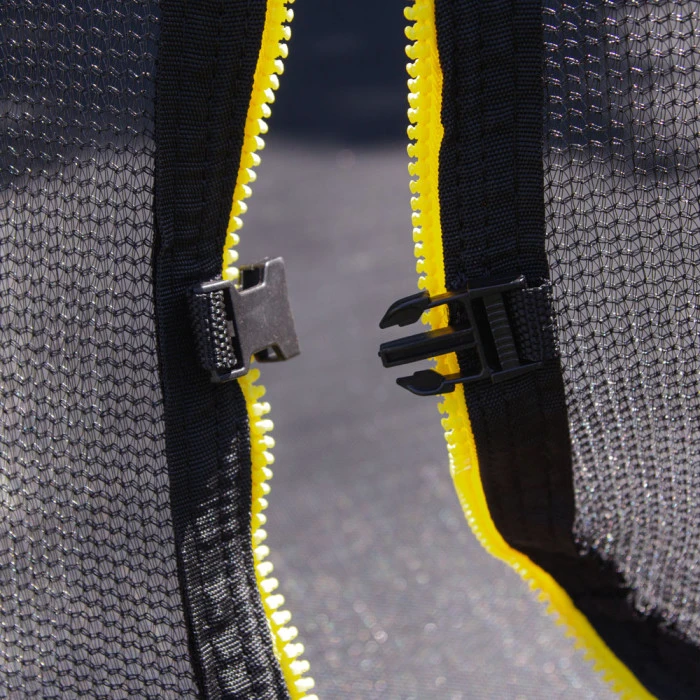 Батут inSPORTline Flea с внутренней сеткой 244 см черный