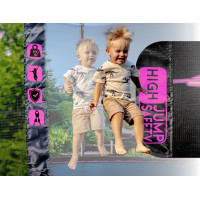 Батут THUNDER INSIDE ULTRA з внутрішньою сіткою 16 футів 490 см чорно-рожевий