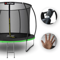 Батут OUTTEC Pumpkin с внутренней сеткой 8 футов 252 см черно-зеленый
