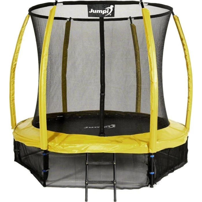 Батут Jumpi Maxy Comfort Plus з внутрішньою сіткою 8,5 футів 252 см жовтий
