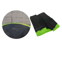Сітка захисна SkyRamiz Green для садового батута 487 см/16 футів 12 тунелів для стовпів