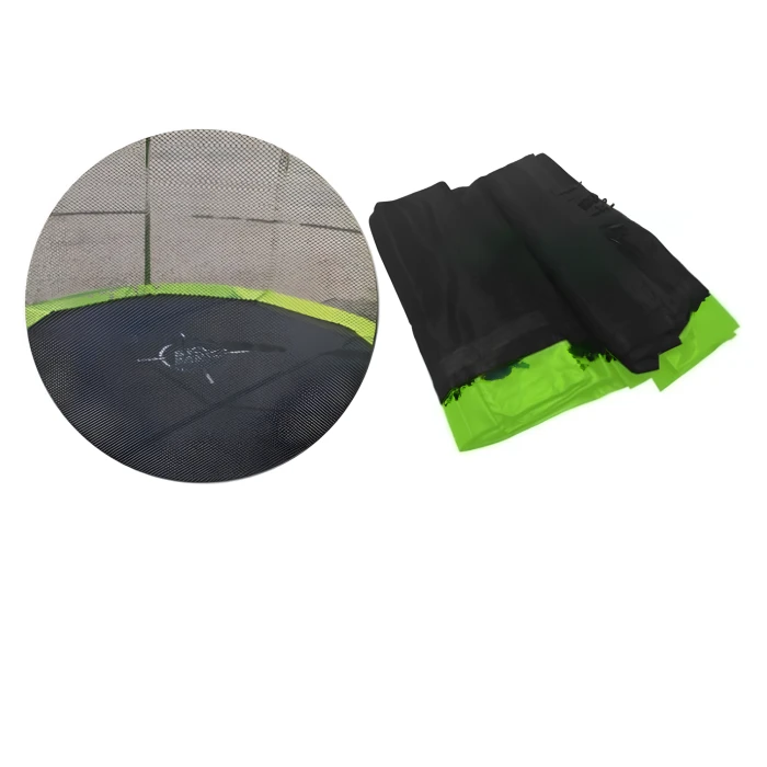 Сітка захисна SkyRamiz Green для садового батута 487 см/16 футів 12 тунелів для стовпів