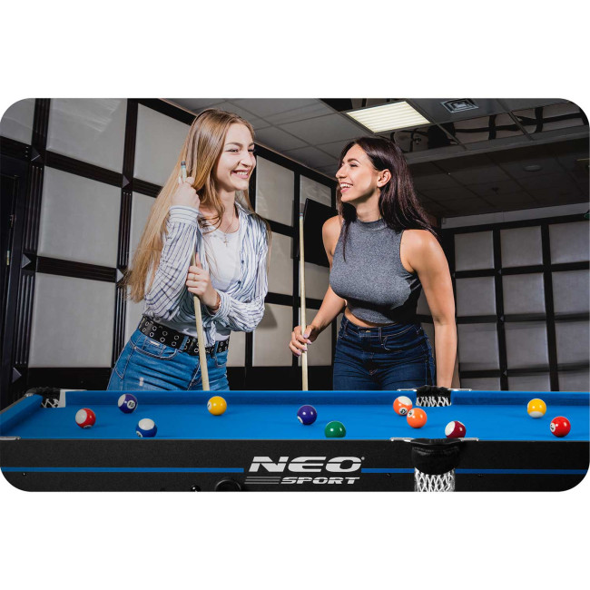 Бильярдный стол с аксессуарами Neo-Sport NS-808, 183 x 92 x 81 см