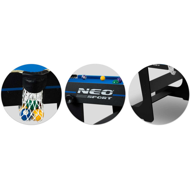 Бильярдный стол с аксессуарами Neo-Sport NS-808, 183 x 92 x 81 см