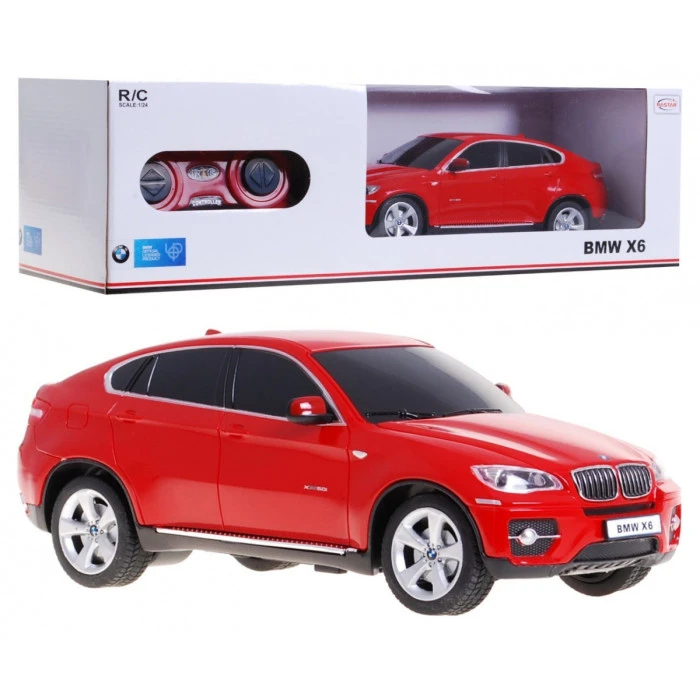 BMW X6 красный RASTAR модель 1:24 Внедорожник на дистанционном управлении + пульт