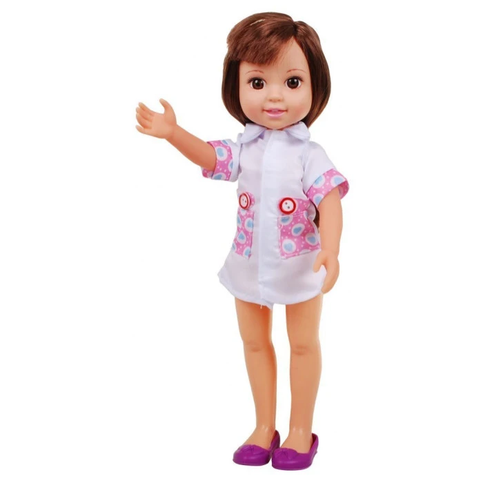 Кукла-медсестра для детей 3+ Аксессуары для врача + Стетоскоп + Термометр + Шприц