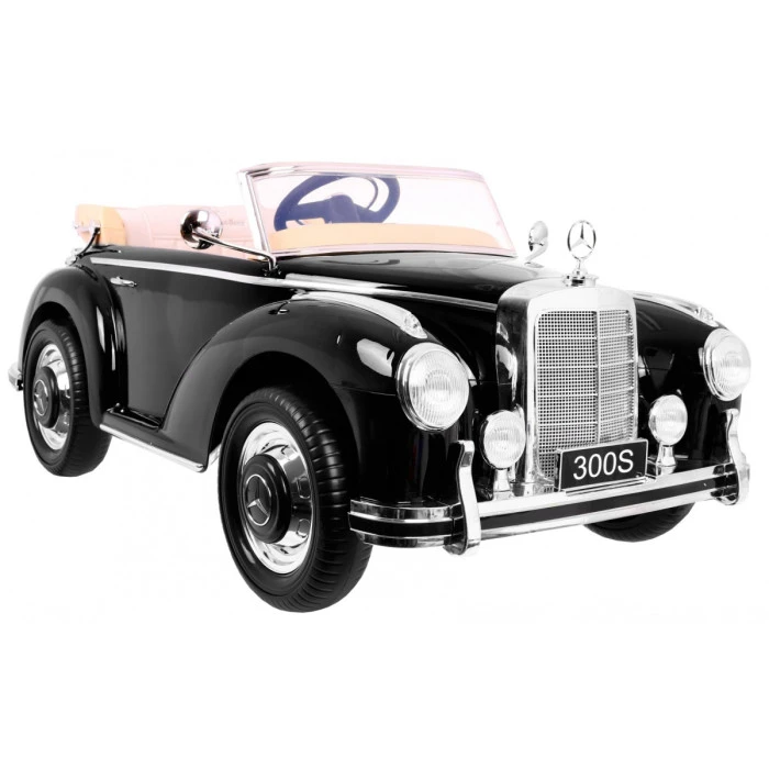 Дитяча акумуляторна машинка Mercedes Benz 300S Retro for Children Чорна