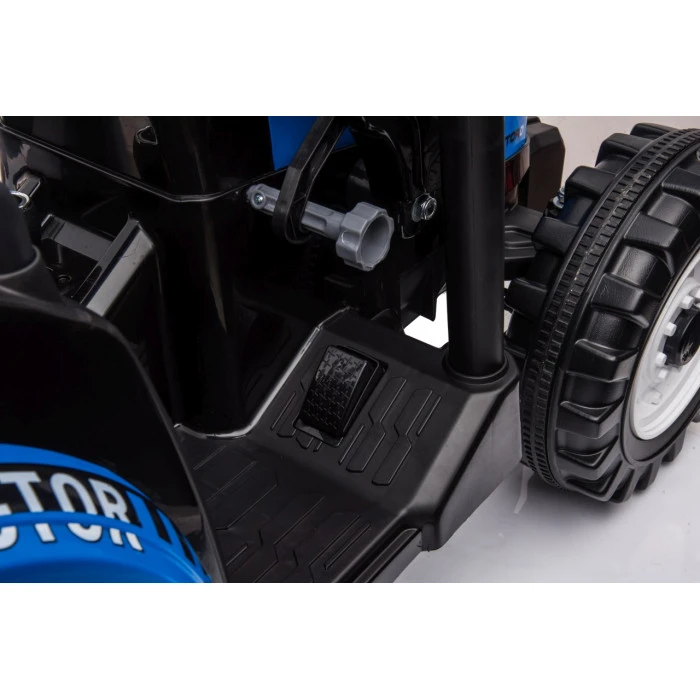 Дитячий акумуляторний трактор з причепом MEGA D68 синій