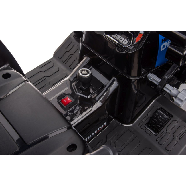 Дитячий акумуляторний трактор з причепом MEGA D68 синій