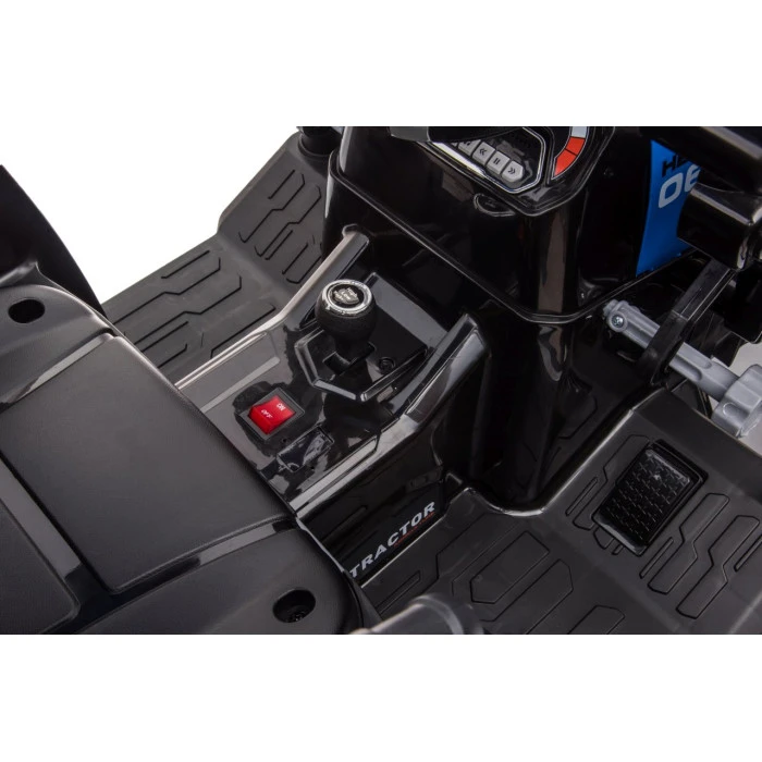 Дитячий акумуляторний трактор з причепом MEGA D68 синій