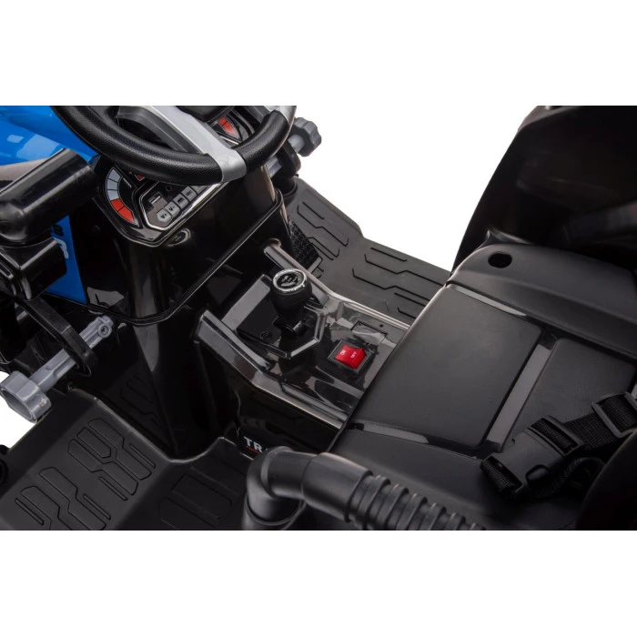 Дитячий акумуляторний трактор з причепом MEGA D68 синій