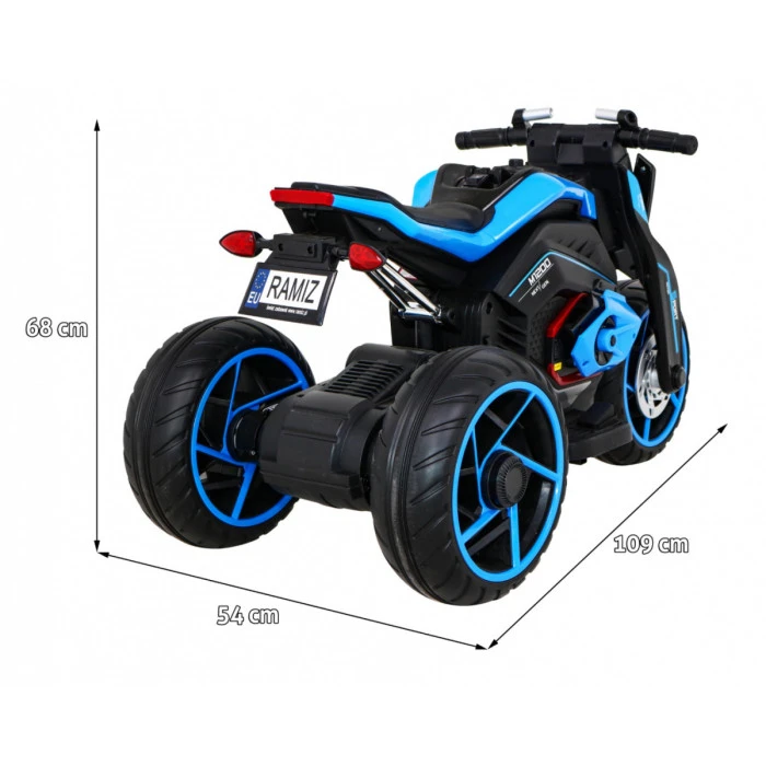 Дитячий акумуляторний мотоцикл Майбутнє для дітей Блакитний
