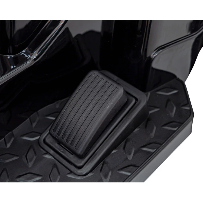 Акумуляторний трактор для дітей, червоний + ківш з рухомою рукою + пульт дистанційного керування + повільний старт + FM-радіо + світлодіод