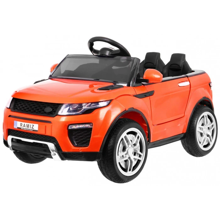 Дитячий електромобіль Rapid Racer Помаранчевий + Пульт + Вільний старт + EVA + MP3 LED