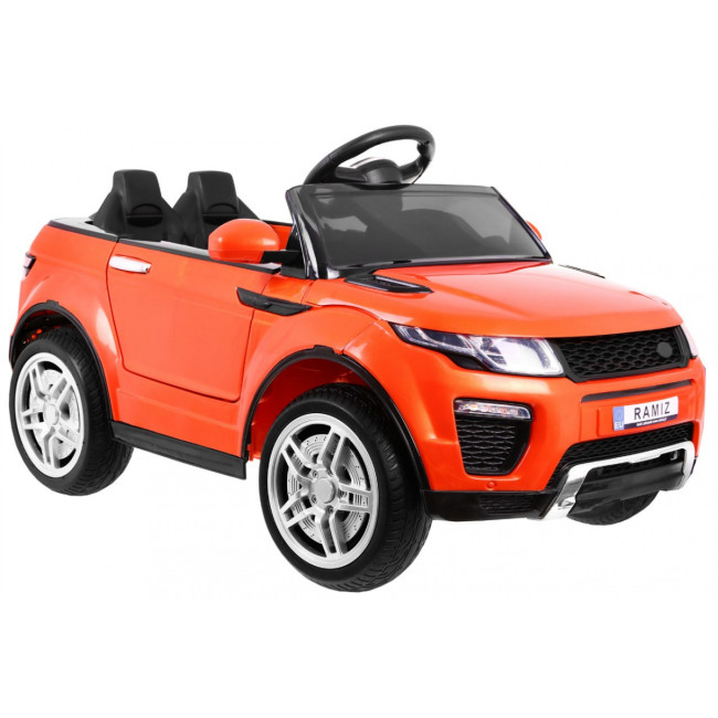 Детский электромобиль Rapid Racer Оранжевый + Пульт + Свободный старт + EVA + MP3 LED