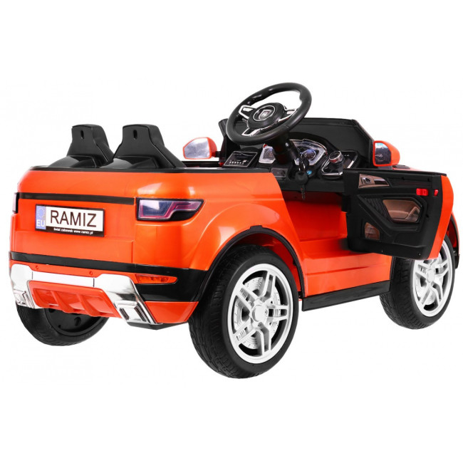 Детский электромобиль Rapid Racer Оранжевый + Пульт + Свободный старт + EVA + MP3 LED