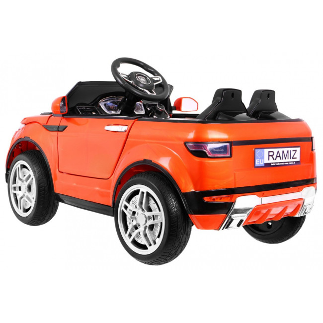 Детский электромобиль Rapid Racer Оранжевый + Пульт + Свободный старт + EVA + MP3 LED