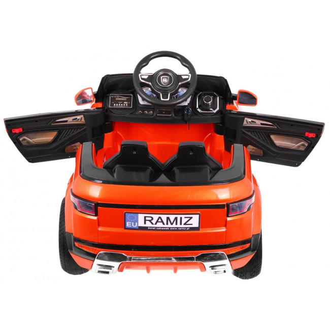 Детский электромобиль Rapid Racer Оранжевый + Пульт + Свободный старт + EVA + MP3 LED