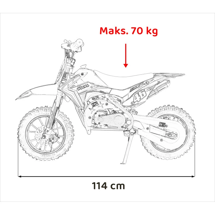 Дитячий акумуляторний мотоцикл RENEGADE 50R Зелений