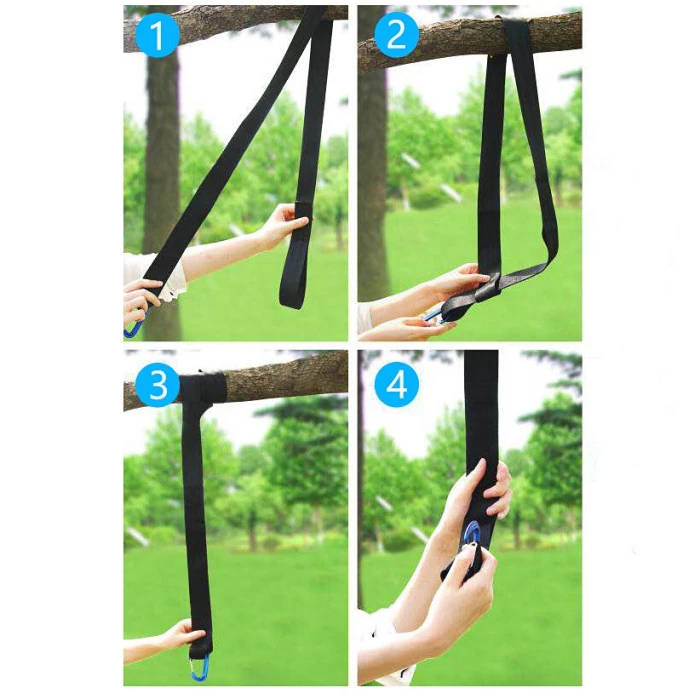 Кріпильні ремені для гойдалок та гамаків Neo-Sport, поворотні, 2 шт 150 см