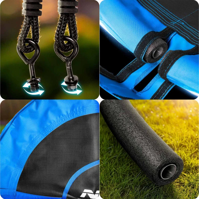 Гойдалка-гніздо Neo-Sport Swingo 110 см, чорно-синій