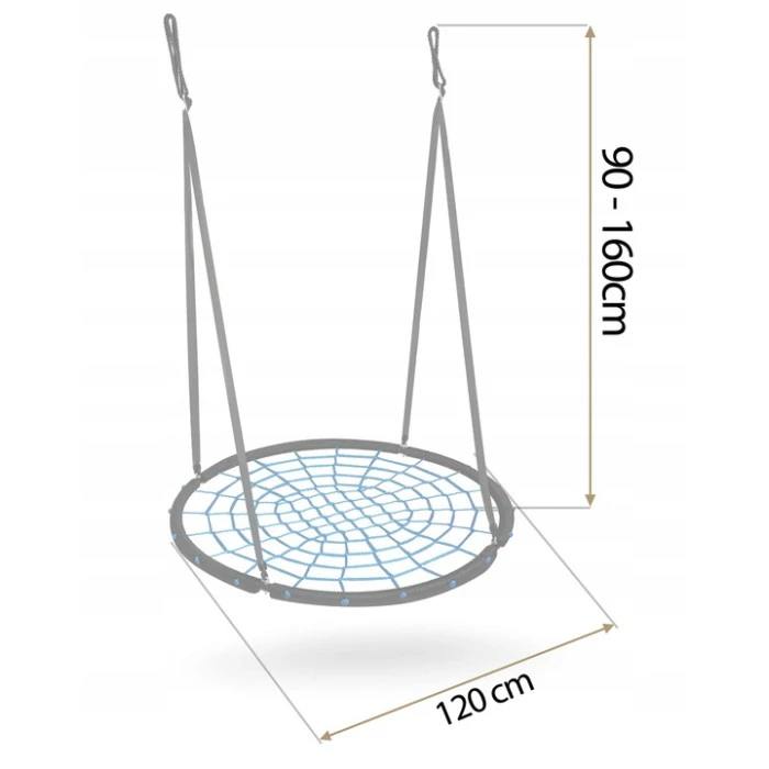 Качели Neo-Sport NS-104 Гнездо аиста 120 см, синяя