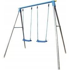 Гойдалка двомісна Spartan 1161, 212 x 166 x 200 см - синьо-сіра