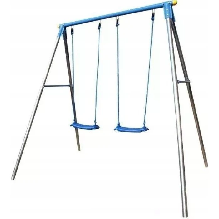 Гойдалка двомісна Spartan 1161, 212 x 166 x 200 см - синьо-сіра